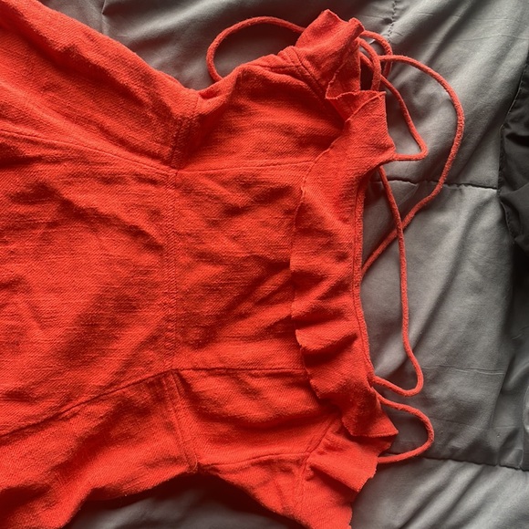 Free People orange mini dress - Picture 2 of 7